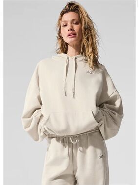 alo Accolade Beige Hoodie Size Small